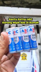 ABC Batu Baterai KECIL Isi 4/Dry Cell Batu Baterai Murah Berkualitas