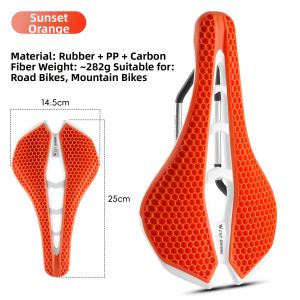 West Biking | 3D Honeycomb Ventilated Shock-Absorbing Bicycle Saddle