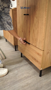 Melody Furniture - Sidecabinet Japandi Laci Buffet Serbaguna Minimalis - Finant