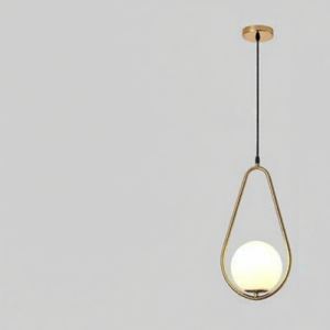 MEISITEKEKE | Modern Nordic Gold Single Head Pendant Light