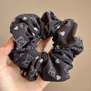 ยางรัดผมทรงหัวเข็มขัดสุนัขน่ารักสำหรับผู้หญิง ยางยืดสูง ทนทาน เครื่องประดับผมสำหรับผู้หญิง