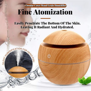 Essential Oil Aroma Diffuser USB Ultrasonic Cool Mist Sprayer Wood Grain Air Humidifier Electric Purifier for Home  Car office