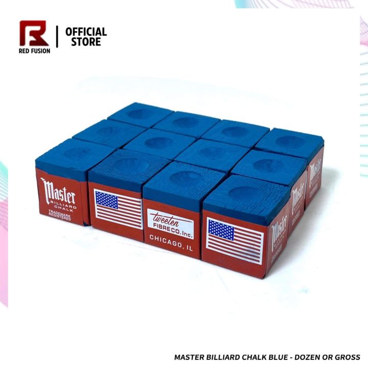 Master Billiard Chalk Blue Dozen or Gross Lazada PH