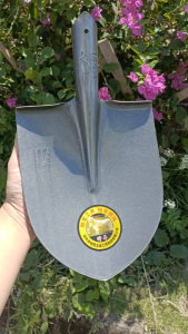 Xẻng thép (Bé) đầu tròn (20x25 cm) - gọn nhẹ dùng đào đất làm vườn siêu bền (400g)