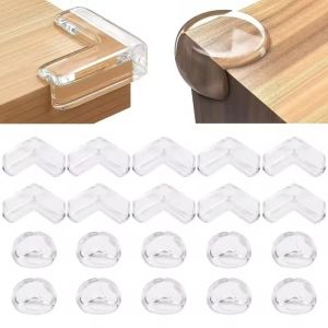 4-20PCS Children Safety Silicone Transparent Protective Cover Childrens Anticollision Table Corner Edge Protective Cover Guards