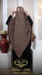 BISA COD Hijab Instan Jumbo Kepala Pet Antem Kode ISMA Bahan Kringkel Premium By Ory AjeZas Collect
