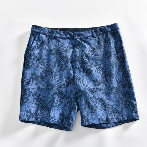 Dokea Golf DRY Elastic Breathable Sweat Absorbent Summer Mens Outdoor Sports Casual Pants Five-Quarter Shorts Straight Leg Fit