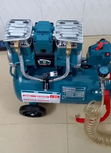 Máy nén khí Nakawa NK BH1826pro 26L không dầu tốc nhanh chỉnh áp lực khí tặng dây pu6m và nối bi