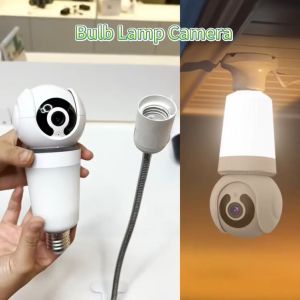 CCTV v380 pro 1080P jarak jauh WIFI Outdoor Camera A6 CCTV Lampu Pro 3MP Kamera CCTV Wifi Bohlam 360° PTZ Panoramic IP Camera CCTV Wireless (Free E27 Interface)