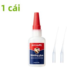LOOLIFL | 50g Keo Siêu Dính Chống Nước Chịu Nhiệt Với Nắp Chống Tắc Cho Thép Kẽm Nhôm Sửa Chữa Kim Loại DIY