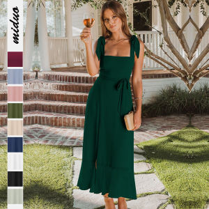 Summer Hot Sale New Elegance Fashion European and American Womens Clothing Temperament Commute Split Dress French Fancy Skirt