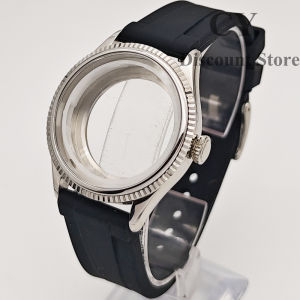NH35 Watch Case 39mm Silver Stainless Steel Watch Case Sapphire Glass fit NH34 NH35 NH36 NH38 ETA2824 PT5000 Movement