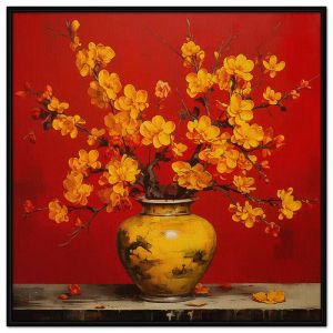 Tranh Treo Tường Canvas tranh dán tường Tranh Tết Hoa Mai sơn dầu CGI-62
