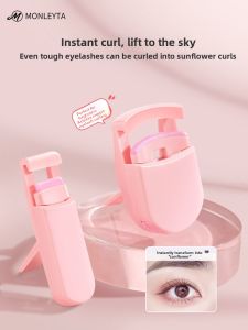 MONLEYTA | Portable Womens Eyelash Curler Long Lasting Styling Compact Sunflower Design Ideal For Beginners And Experts Alike