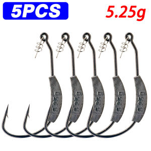 5PCS Barbed Jig Crank Head Hook 2g 2.5g 3g 5.25g 7g With Spring Lock Pin Soft Lure Worm Fishhook Texas Rigs Fishing Tackle