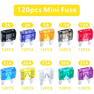 61PCS/105PCS /100PCS/120PCS Mini Car Fuse Holder Kit Box (Insert Type)
