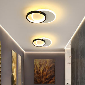 LANTU Corridor Hallway Lights Simple and Elegant Entrance Hall Entry Led Ceiling Lights Creative Ironwork Cloakroom Staircase Lights