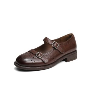 Belle | Brogue Buckle Womens Shoes