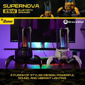 GravaStar Supernova Multifunctional Device as a Bluetooth 5.3 speaker and a Lamp 3 Lighting Modes 9 Hours Playtime