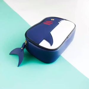 Tas Selempang Wanita Model Hiu Lucu Tali Rantai Fashion Korean Sling Bag Kasual Kekinian COD T165 - Tas Motif Karakter Shark - 162 gr (READY STOCK)