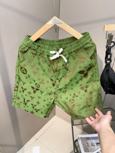 อินเทรนด์ กางเกงขาสั้นผู้ชาย กางเกง เอวยืดหยุ่น Five-Quarter ลำลอง Beachwear ขาตรงสไตล์เยาวชน ฤดูร้อน แฟชั่นฟังก์ชั่นแห้งเร็ว