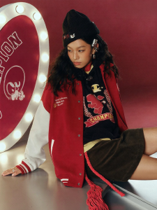 Champion | New Year Red Warmth Mens Baseball Jacket