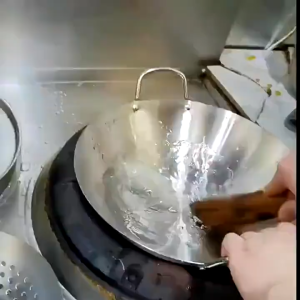 COD Non-stick Pan Stainless Steel Large Wok Frying Pan 28-36CM Thick Wok Double Ear lron Pot Frying Pan FryingPan Cooker