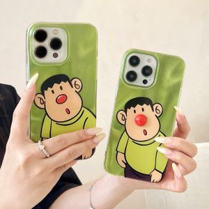 💯【เคสโทรศัพท์】 + Gratis Ongkir💯เคสโทรศัพท์กันกระแทก Big G ลายการ์ตูนสำหรับ iPhone 15 14 13 12 11 Pro Max 14 15 Plus X Xr Xs Max ฝาครอบป้องกันป้องกันการตกสำหรับ iPhone 15 14 13 12 12 11 Pro Max