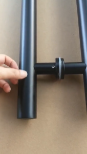 50/80/150cm round pipe door handle Suitable for wooden doors and glass doors Matte black door handle