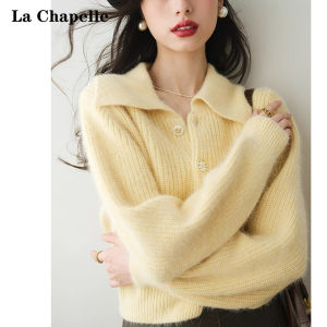 La Chapelle | Áo Cardigan Len Cashmere Cổ Pháp Mềm Mại và Thời Trang cho Nữ