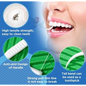 100pcs Oral Care Dental Floss Pick Teeth Stick Oral Care Tooth Clean Floss Core Toothpick