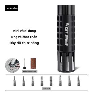 West Biking | Bộ Dụng Cụ Sửa Xe Đạp với Tuýp Lắc và Bộ Sửa Lốp