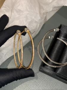 CAFFTI | Oversized Luxurious Zircon Hoop Earrings