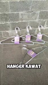 ISI 10PCS JEMURAN / HANGER BAJU STAINLESS UK. DEWASA