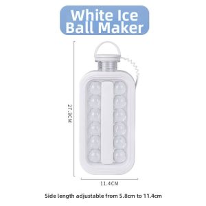 QIAOYANMEI | Ice Ball & Water Bottle 2-in-1 Silicone Ice Mold