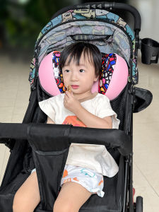 Baby Car Seat Pillow Neck Support Cute Cartoon Childrens Pushchair Travel Pillow Comfortable Soft Fabric Baby Transport