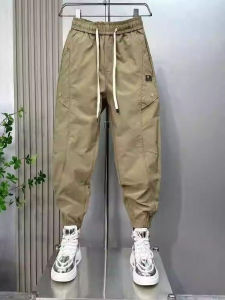 Quần Dài Nam Mùa Hè Mỏng Rộng Rãi Chín Điểm Quần Thể Thao Phong Cách Hàn Quốc Quần Công Sở Quần Dài Thường Ngày