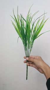 Tanaman Hias Rumput Jarum Warna Hijau Artificial untuk Dekorasi Meja Ruangan Rumah - AL18