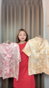 Celana pendek lengan pendek piyama sutra es pakaian rumah manis wanita dua potong set