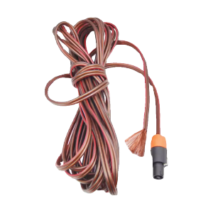 High Fidelity Audio Cable Four Core Ohm Head Single Tail Plug Speaker Cable Subwoofer Line Pure Copper Sound System Wire