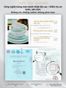 JINGDITAOCI | Bộ Đồ Ăn Gốm Sứ Celadon