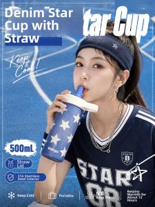 ZICHAO | High Aesthetic Portable Insulated Straw Cup