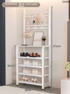ZHUANJIAO | Multipurpose Shoe and Coat Rack Easy to Install
