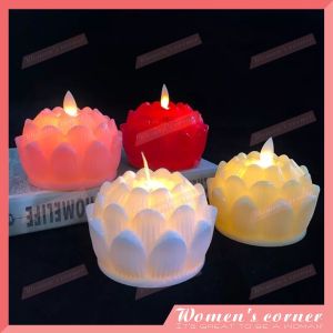 Lotus Design Electronic Candle LED flameless candle family birthday decoration/battery operated