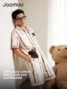 Joomuu | 100 Cotton Mens Sleepwear Short Sleeve