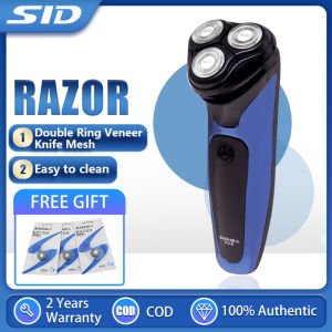 SID Electric Rotary Shaver IPX7 Water Proof Design Dual Wet & Dry USB Type-C Fast Charging with Sideburn Trimmer Safe and Easy to Clean