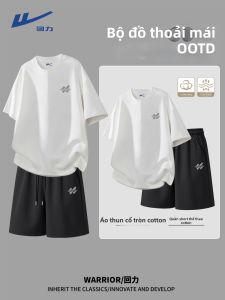 Warrior | Summer Sports Tracksuit Set Short Sleeve Shorts