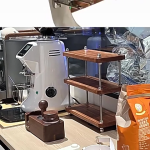 TATAHOME ชั้นวางของบนเดสก์ท็อปไม้เนื้อแข็ง 2 ชั้น 3 ชั้น ชั้นวางของบนเดสก์ท็อป ชั้นวางดอกไม้บนระเบียง ห้องนั่งเล่น