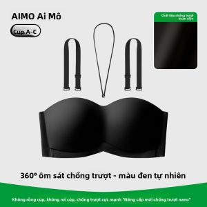 Áo ngực AIMO cho nữ không dây chống trượt dáng mỏng màu hồng gợi cảm