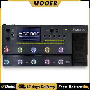 Mooer | MOOER GE300 Guitar Amp Modelling Multi-Effects Processor Pedal 108 Preamp Models 164 Effects Loop Recording (30 Minutes) Pedal